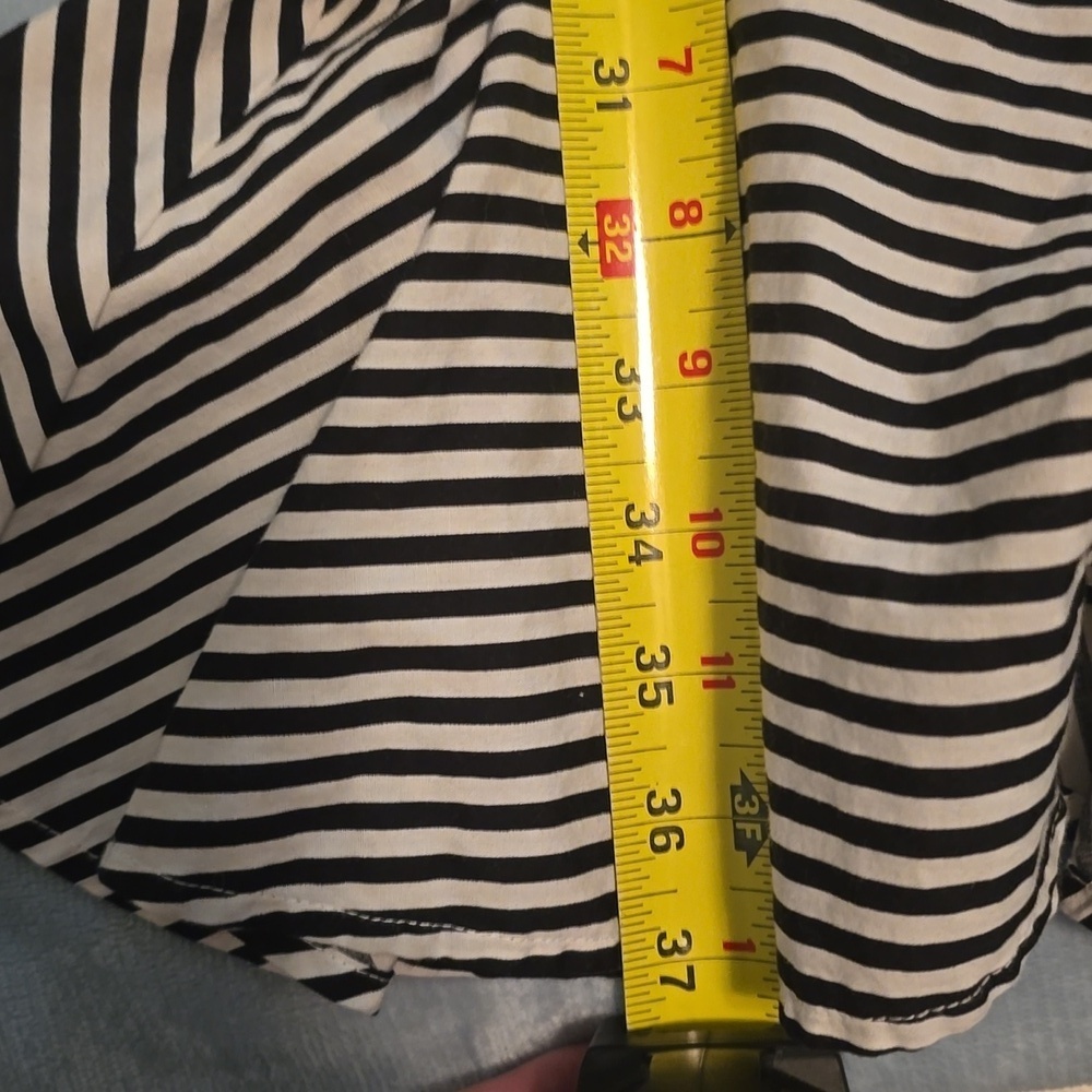 Madison Striped Button Down Cotton Dress Size M (0728C) - Picture 6 of 7